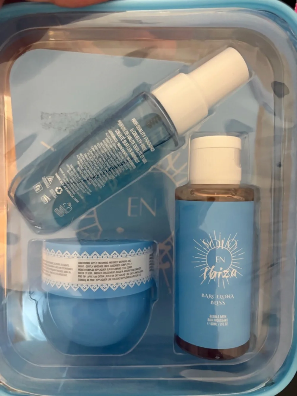 EN Blue Travel Beauty Set